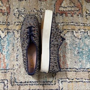 Keds Blue and white tweed sneakers